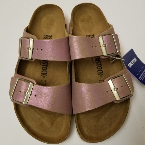 Birkenstock Shoes - Birkenstock Arizona Metallic Pink 39